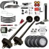 TK Trailer Parts Kit for 10.4K Tandem Axle Gravity Tilt Car Hauler Blueprint 24GT 10.75ft L x 6ft W Model MP24GTKT-104