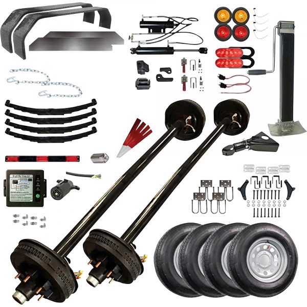 TK Trailer Parts Kit for 14K Gravity Tilt Car Hauler Blueprint 24GT 82in L x 24in Model MP24GTKT-14