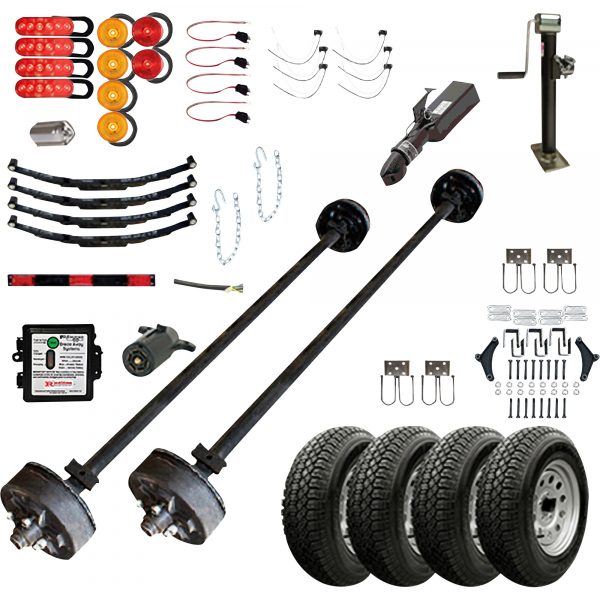 TK Trailer Parts Kit for 7K Deckover Tandem Axle Trailer Bluelprint 5216 102in x 16in Model MP5216-7