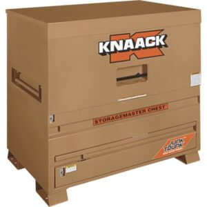 KNAACK Storagemaster Jobsite Piano Box with Junk Trunk Tan 36.2 Cu. Ft. Capacity 49inW x 30inD x 48inH Model 79-D