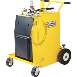 JohnDow Industries Diesel Fuel Caddy with Air-Operated Pump 30-Gal. Capacity Steel Yellow Model FC-P30A-UL-D