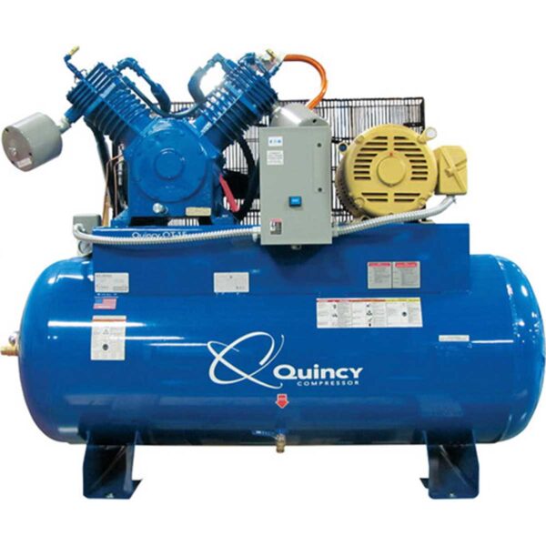 Quincy 2153D12HCA23M 15HP 120 GAL Horizontal Tank Compressors