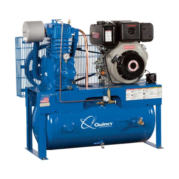 Quincy D307Y30HCD 10HP 30GAL Horizontal Tank Compressors