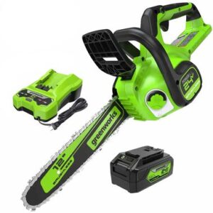 Greenworks 12in 24V Cordless Chainsaw with 4Ah Battery & Charger Kit