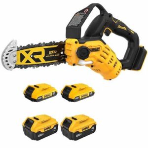 DEWALT 20V MAX Cordless Pruning Chainsaw & Battery Pack Bundle