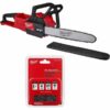 Milwaukee 16 Inch Chainsaw (Bare Tool), 16 Inch Replacement Saw Chain Bundle