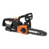 Worx POWER SHARE 20-Volt Li-Ion 10 in. Electric Cordless Chain Saw Auto-Tension Auto-Oiling